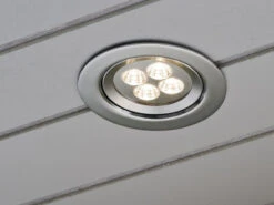 Konstsmide 2er Set LED Deckeneinbaustrahler Für Bad Und Außenbereich, Ø 12,5cm, Schwenkbar -Licht Verkoop ambientebild