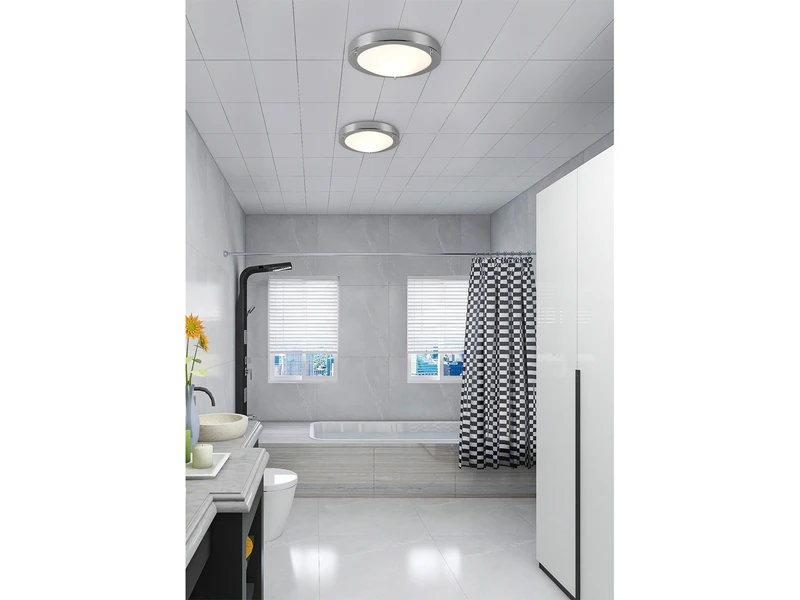 Trio Leuchten Bad Deckenleuchte CONDUS In Chrom Mit Glas Opal Weiß Ø 31,5cm - Badlampen 6 Trio Leuchten Bad Deckenleuchte CONDUS In Chrom Mit Glas Opal Weiß Ø 31,5cm - Badlampen – Bild 6