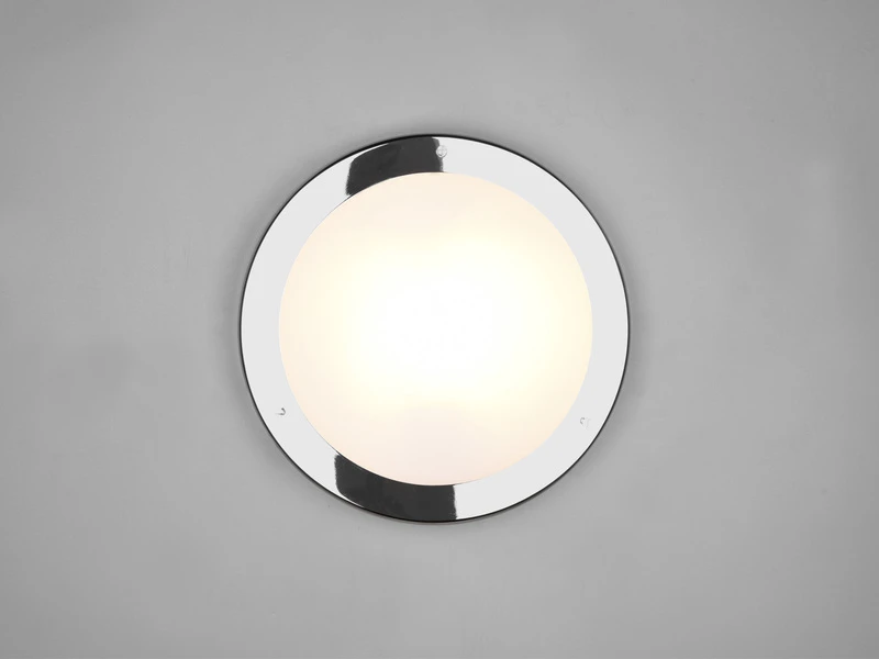 Trio Leuchten Bad Deckenleuchte CONDUS In Chrom Mit Glas Opal Weiß Ø 31,5cm - Badlampen 7 Trio Leuchten Bad Deckenleuchte CONDUS In Chrom Mit Glas Opal Weiß Ø 31,5cm - Badlampen – Bild 7