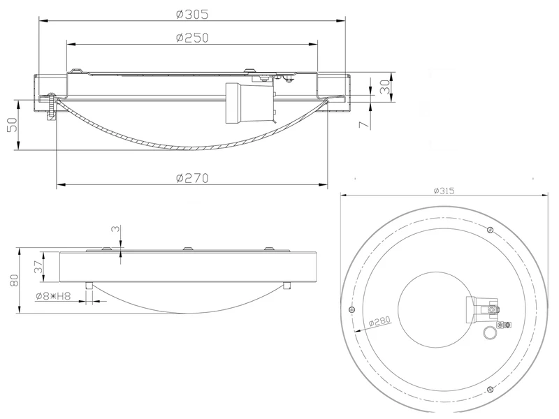 Trio Leuchten Bad Deckenleuchte CONDUS In Chrom Mit Glas Opal Weiß Ø 31,5cm - Badlampen 8 Trio Leuchten Bad Deckenleuchte CONDUS In Chrom Mit Glas Opal Weiß Ø 31,5cm - Badlampen – Bild 8