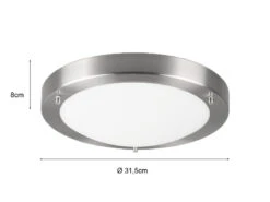 Trio Leuchten Bad Deckenleuchte CONDUS In Silber Mit Glas Opal Weiß Ø 31,5cm - Badlampen 12 Trio Leuchten Bad Deckenleuchte CONDUS In Silber Mit Glas Opal Weiß Ø 31,5cm - Badlampen -Licht Verkoop bad deckenleuchte condus in silber mit glas opal w 3