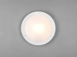 Trio Leuchten Bad Deckenleuchte CONDUS In Weiß Mit Glas Opal Weiß Ø 31,5cm - Badlampen -Licht Verkoop bad deckenleuchte condus in weiss mit glas opal we 6