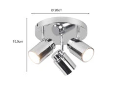 Trio Leuchten Badezimmerlampe ANGELO Deckenstrahler 3 Flammig Rund Schwenkbar Chrom 12 Trio Leuchten Badezimmerlampe ANGELO Deckenstrahler 3 Flammig Rund Schwenkbar Chrom -Licht Verkoop badezimmerlampe angelo deckenstrahler 3 flammig ru 3