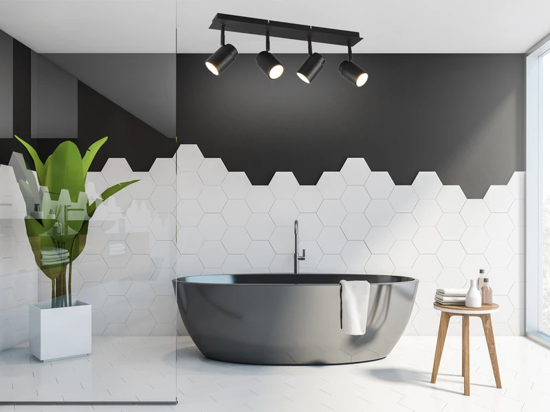 Trio Leuchten Badezimmerlampe ANGELO Deckenstrahler 4 Flammig Schwenkbar Schwarz 5 Trio Leuchten Badezimmerlampe ANGELO Deckenstrahler 4 Flammig Schwenkbar Schwarz – Bild 5