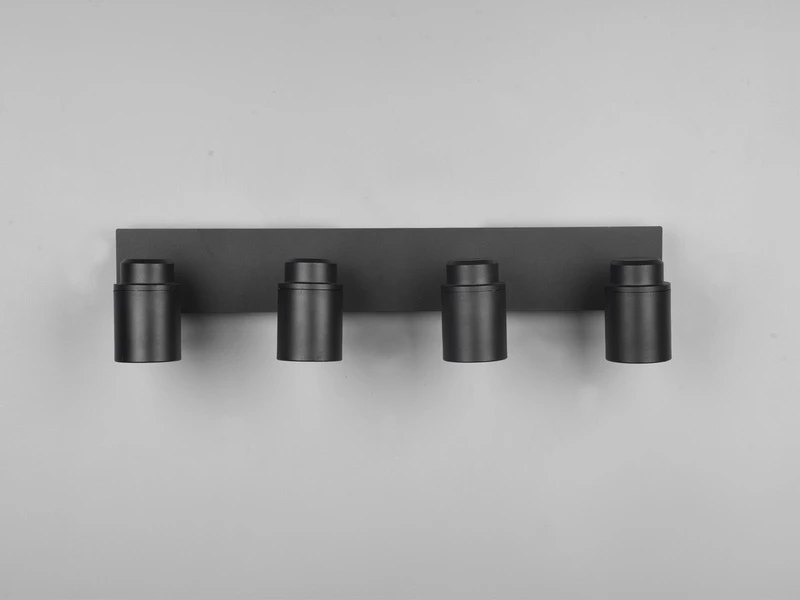 Trio Leuchten Badezimmerlampe ANGELO Deckenstrahler 4 Flammig Schwenkbar Schwarz 6 Trio Leuchten Badezimmerlampe ANGELO Deckenstrahler 4 Flammig Schwenkbar Schwarz – Bild 6