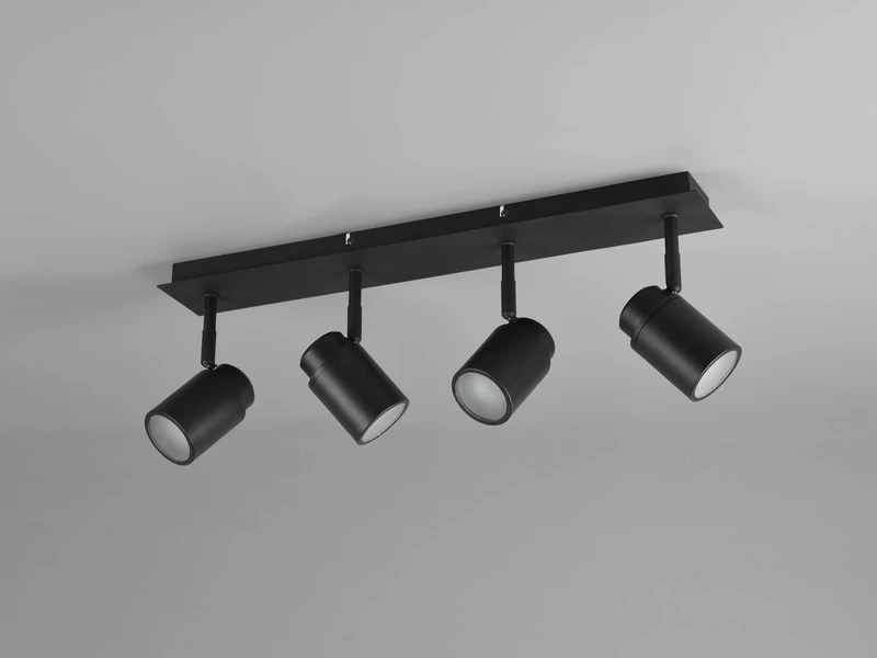 Trio Leuchten Badezimmerlampe ANGELO Deckenstrahler 4 Flammig Schwenkbar Schwarz 7 Trio Leuchten Badezimmerlampe ANGELO Deckenstrahler 4 Flammig Schwenkbar Schwarz – Bild 7