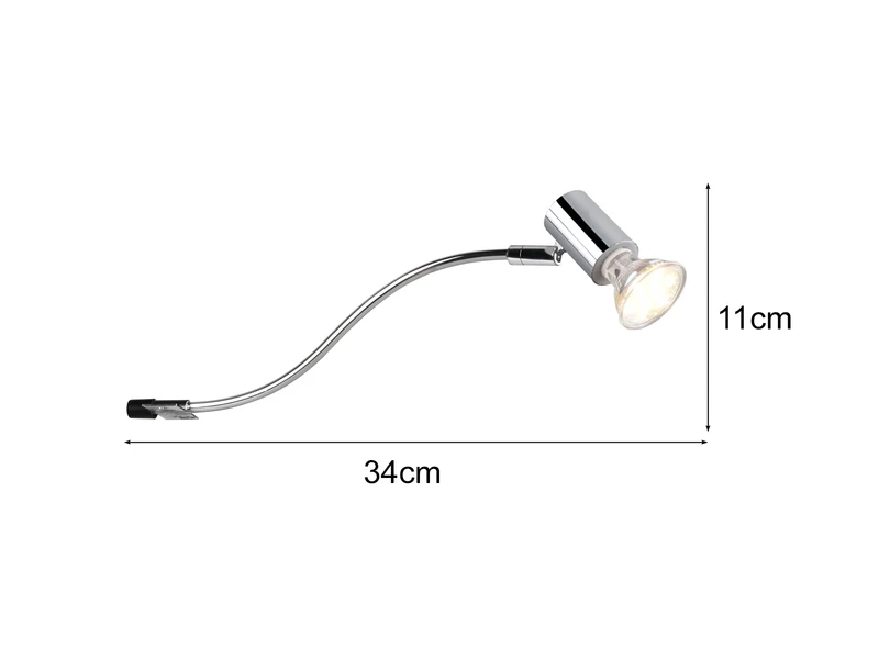 Trio Leuchten Badezimmerlampe GIADA In Chrom Für Spiegelschrank Mit Schwenkbarem Spot 4 Trio Leuchten Badezimmerlampe GIADA In Chrom Für Spiegelschrank Mit Schwenkbarem Spot – Bild 4