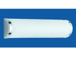 Trio Leuchten Badezimmerleuchte, 2 X E14, Länge 30cm, Chrom, Glas Opal Weiss, IP21