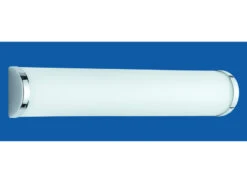 Trio Leuchten Badleuchte, 3 X E14, Länge 40cm, Chrom, Glas Opal Weiss, IP21