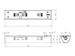 Trio Leuchten Badleuchte, 3 X E14, Länge 40cm, Chrom, Glas Opal Weiss, IP21 -Licht Verkoop badleuchte 3 x e14 laenge 40cm chrom glas opal wei 3