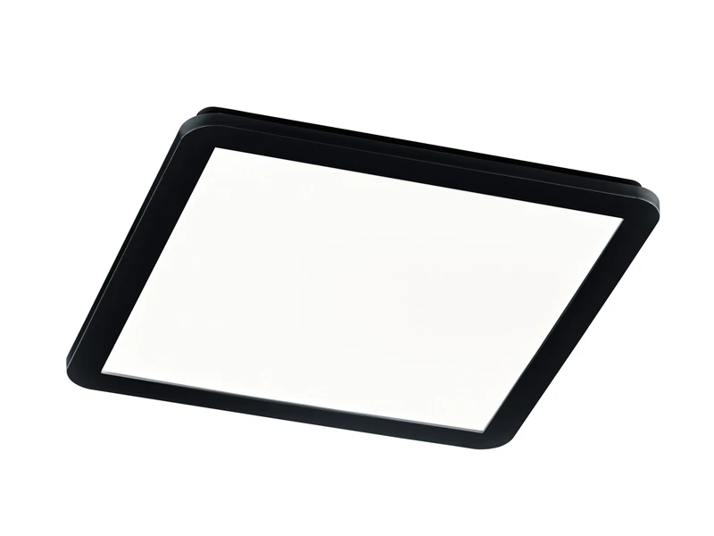 Reality Leuchten Dimmbare LED Deckenleuchte CAMILLUS Flache Badezimmerlampe 40x40cm Schwarz IP44 2 Reality Leuchten Dimmbare LED Deckenleuchte CAMILLUS Flache Badezimmerlampe 40x40cm Schwarz IP44 – Bild 2