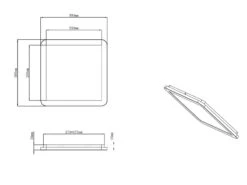 Reality Leuchten Dimmbare LED Deckenleuchte CAMILLUS Flache Badezimmerlampe 30x30cm Weiß IP44 -Licht Verkoop dimmbare led deckenleuchte camillus flache badezim 10