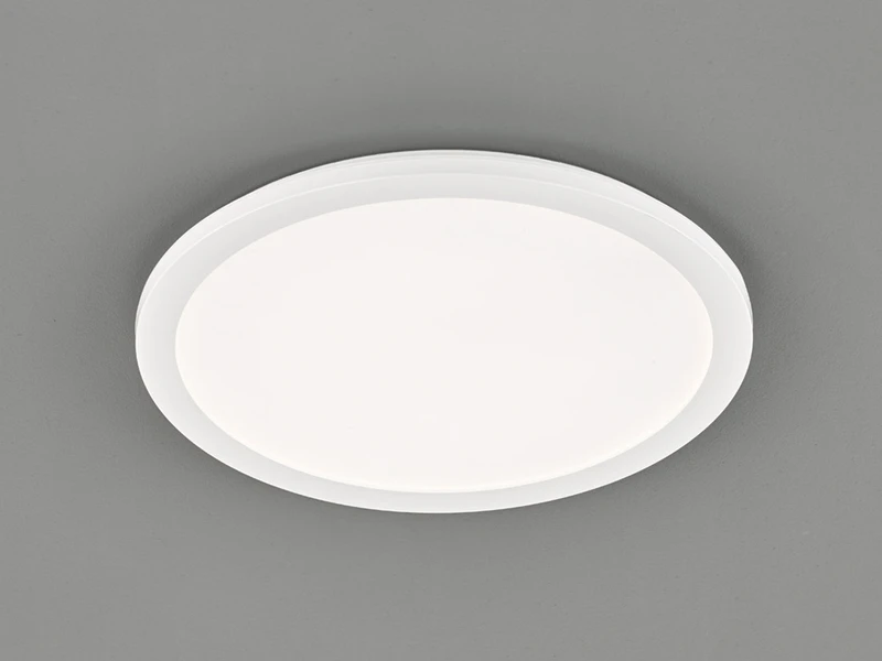 Reality Leuchten Dimmbare LED Deckenleuchte CAMILLUS Flache Badezimmerlampe Rund Ø40cm Weiß IP44 1 Reality Leuchten Dimmbare LED Deckenleuchte CAMILLUS Flache Badezimmerlampe Rund Ø40cm Weiß IP44