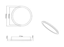 Reality Leuchten Dimmbare LED Deckenleuchte CAMILLUS Flache Badezimmerlampe Rund Ø40cm Weiß IP44 13 Reality Leuchten Dimmbare LED Deckenleuchte CAMILLUS Flache Badezimmerlampe Rund Ø40cm Weiß IP44 -Licht Verkoop dimmbare led deckenleuchte camillus flache badezim 18