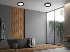 Reality Leuchten Dimmbare LED Deckenleuchte CAMILLUS Flache Badezimmerlampe Ø17cm Schwarz IP44 10 Reality Leuchten Dimmbare LED Deckenleuchte CAMILLUS Flache Badezimmerlampe Ø17cm Schwarz IP44 -Licht Verkoop dimmbare led deckenleuchte camillus flache badezim 25