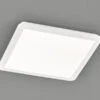 Reality Leuchten Dimmbare LED Deckenleuchte CAMILLUS Flache Badezimmerlampe 40x40cm Weiß IP44