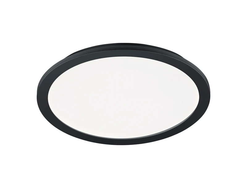 Reality Leuchten Dimmbare LED Deckenleuchte CAMILLUS Flache Badezimmerlampe Ø40cm Schwarz IP44 2 Reality Leuchten Dimmbare LED Deckenleuchte CAMILLUS Flache Badezimmerlampe Ø40cm Schwarz IP44 – Bild 2