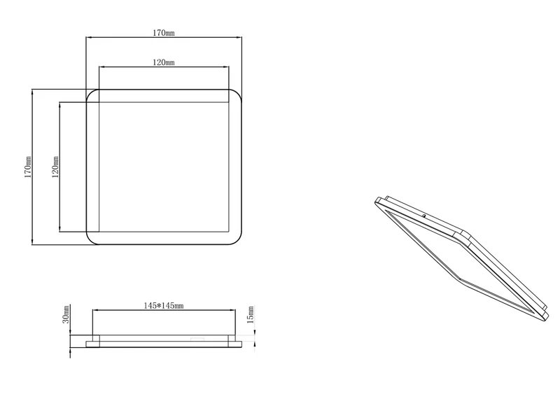 Reality Leuchten Dimmbare LED Deckenleuchte CAMILLUS Flache Badezimmerlampe 17x17cm Weiß IP44 5 Reality Leuchten Dimmbare LED Deckenleuchte CAMILLUS Flache Badezimmerlampe 17x17cm Weiß IP44 – Bild 5