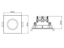 Trio Leuchten Eckiger LED Deckeneinbaustrahler ZAGROS Dimmbar In Schwarz Matt, IP65 10 Trio Leuchten Eckiger LED Deckeneinbaustrahler ZAGROS Dimmbar In Schwarz Matt, IP65 -Licht Verkoop eckiger led deckeneinbaustrahler zagros dimmbar in 15