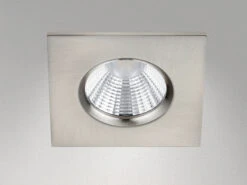 Trio Leuchten Eckiger LED Deckeneinbaustrahler ZAGROS Dimmbar In Silber Matt, IP65