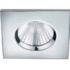 Trio Leuchten Eckiger LED Deckeneinbaustrahler ZAGROS Dimmbar In Silber Chrom, IP65