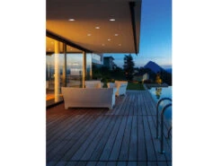 Trio Leuchten Eckiger LED Deckeneinbaustrahler ZAGROS Dimmbar In Silber Chrom, IP65 -Licht Verkoop eckiger led deckeneinbaustrahler zagros dimmbar in 9