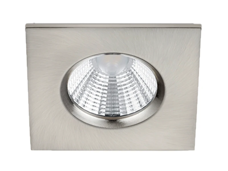 Trio Leuchten Eckiger LED Einbaustrahler ZAGROS 3er Set Dimmbar In Silber Matt, IP65 2 Trio Leuchten Eckiger LED Einbaustrahler ZAGROS 3er Set Dimmbar In Silber Matt, IP65 – Bild 2