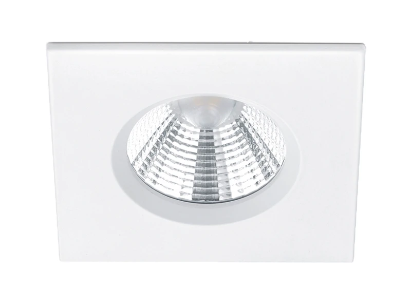 Trio Leuchten Eckiger LED Einbaustrahler ZAGROS 3er Set Dimmbar In Weiß Matt, IP65 2 Trio Leuchten Eckiger LED Einbaustrahler ZAGROS 3er Set Dimmbar In Weiß Matt, IP65 – Bild 2