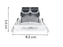 Trio Leuchten Eckiger LED Einbaustrahler ZAGROS 3er Set Dimmbar In Weiß Matt, IP65 8 Trio Leuchten Eckiger LED Einbaustrahler ZAGROS 3er Set Dimmbar In Weiß Matt, IP65 -Licht Verkoop eckiger led einbaustrahler zagros 3er set dimmbar 1 14
