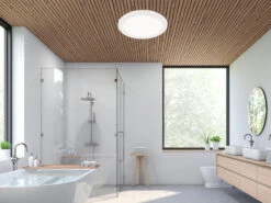 Reality Leuchten Kleine LED Deckenleuchte CAMILLUS Flache Badezimmerlampe Dimmbar Ø26cm Weiß IP44 -Licht Verkoop kleine led deckenleuchte camillus flache badezimme 12