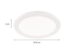 Reality Leuchten Kleine LED Deckenleuchte CAMILLUS Flache Badezimmerlampe Dimmbar Ø26cm Weiß IP44 -Licht Verkoop kleine led deckenleuchte camillus flache badezimme 9