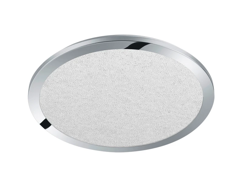 Trio Leuchten LED Bad Deckenleuchte CINZIA Chrom Mit Kristall Effekt & Dimmer Ø40cm 2 Trio Leuchten LED Bad Deckenleuchte CINZIA Chrom Mit Kristall Effekt & Dimmer Ø40cm – Bild 2