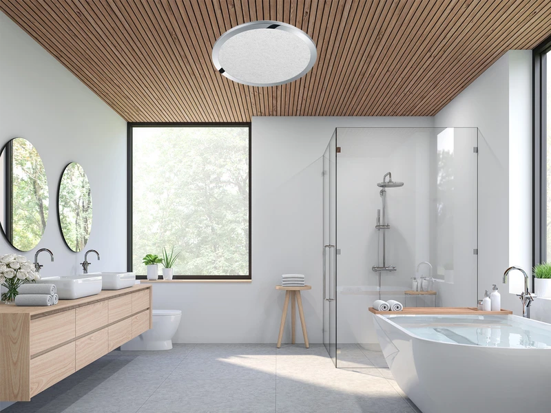 Trio Leuchten LED Bad Deckenleuchte CINZIA Chrom Mit Kristall Effekt & Dimmer Ø40cm 5 Trio Leuchten LED Bad Deckenleuchte CINZIA Chrom Mit Kristall Effekt & Dimmer Ø40cm – Bild 5