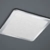 Trio Leuchten LED Bad Deckenleuchte CINZIA Chrom Mit Kristall Effekt & Dimmer 40x40cm
