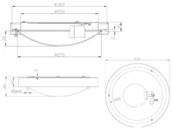 Trio Leuchten LED Bad Deckenleuchten In Schwarz Mit Glas Weiß Ø 31,5cm - Badlampen -Licht Verkoop led bad deckenleuchten in schwarz mit glas weiss 3 7