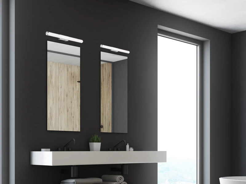 Trio Leuchten LED Bad Wandleuchte MATTIMO Mit Schalter Chrom 60cm - Spiegelleuchte 8 Trio Leuchten LED Bad Wandleuchte MATTIMO Mit Schalter Chrom 60cm - Spiegelleuchte – Bild 8