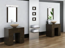 Trio Leuchten LED Bad Wandleuchte MATTIMO Mit Schalter Chrom 80cm - Spiegelleuchte -Licht Verkoop led bad wandleuchte mattimo mit schalter chrom 80c 5