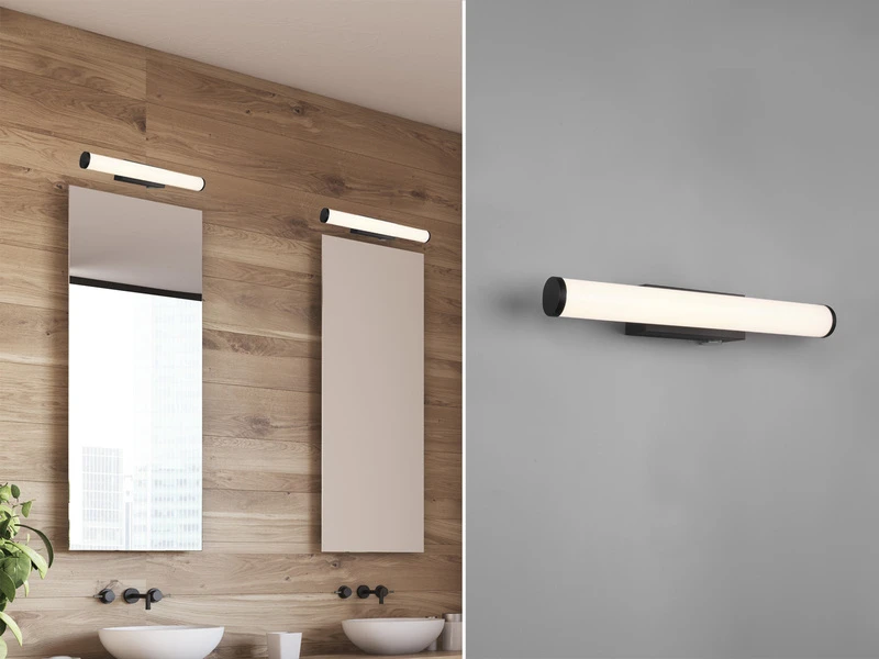 Trio Leuchten LED Bad Wandleuchte MATTIMO Mit Schalter Schwarz 40cm - Spiegelleuchte 1 Trio Leuchten LED Bad Wandleuchte MATTIMO Mit Schalter Schwarz 40cm - Spiegelleuchte