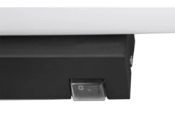 Trio Leuchten LED Bad Wandleuchte MATTIMO Mit Schalter Schwarz 60cm - Spiegelleuchte -Licht Verkoop led bad wandleuchte mattimo mit schalter schwarz 6 4