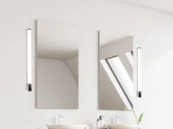 Trio Leuchten LED Bad Wandleuchte PIERA Mit Steckdose Chrom 79cm - Spiegelleuchte -Licht Verkoop led bad wandleuchte piera mit steckdose chrom 79cm 4