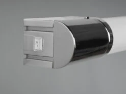 Trio Leuchten LED Bad Wandleuchte PIERA Mit Steckdose Chrom 79cm - Spiegelleuchte -Licht Verkoop led bad wandleuchte piera mit steckdose chrom 79cm 6