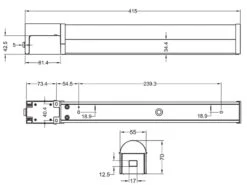 Trio Leuchten LED Bad Wandleuchte PIERA Mit Steckdose Schwarz 41,5cm -Spiegelleuchte -Licht Verkoop led bad wandleuchte piera mit steckdose schwarz 41 10