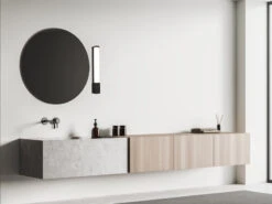 Trio Leuchten LED Bad Wandleuchte PIERA Mit Steckdose Schwarz 41,5cm -Spiegelleuchte -Licht Verkoop led bad wandleuchte piera mit steckdose schwarz 41 5