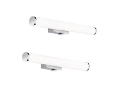 Licht Verkoop -Licht Verkoop led bad wandleuchten 2er set mit schalter chrom 40 1