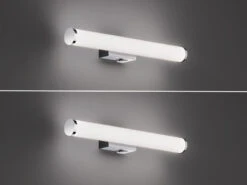 Trio Leuchten LED Bad Wandleuchten 2er Set Mit Schalter Chrom 40cm - Spiegelleuchte -Licht Verkoop led bad wandleuchten 2er set mit schalter chrom 40 2