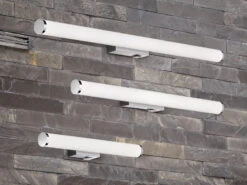 Trio Leuchten LED Bad Wandleuchten 2er Set Mit Schalter Chrom 40cm - Spiegelleuchte -Licht Verkoop led bad wandleuchten 2er set mit schalter chrom 40 8