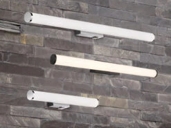 Trio Leuchten LED Bad Wandleuchten 2er Set Mit Schalter Chrom 80cm - Spiegelleuchte -Licht Verkoop led bad wandleuchten 2er set mit schalter chrom 80 9