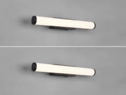 Trio Leuchten LED Bad Wandleuchten 2er Set Mit Schalter Schwarz 40cm - Spiegelleuchte -Licht Verkoop led bad wandleuchten 2er set mit schalter schwarz 1 12