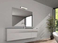 Trio Leuchten LED Bad Wandleuchten 2er Set Mit Schalter Schwarz 40cm - Spiegelleuchte -Licht Verkoop led bad wandleuchten 2er set mit schalter schwarz 1 15