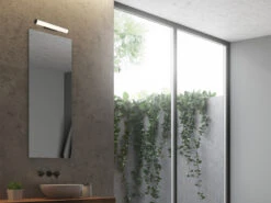 Trio Leuchten LED Bad Wandleuchten 2er Set Mit Schalter Schwarz 40cm - Spiegelleuchte -Licht Verkoop led bad wandleuchten 2er set mit schalter schwarz 1 16